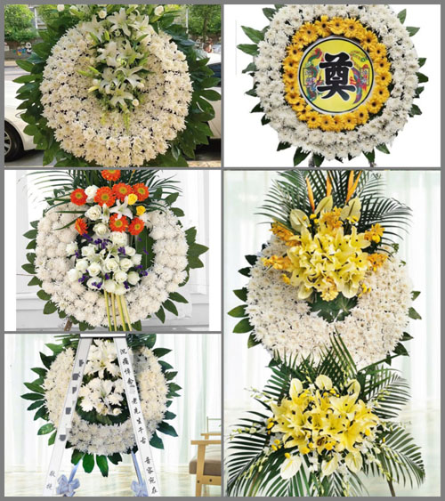 山西太原清徐县柳杜乡南青堆村花圈速递